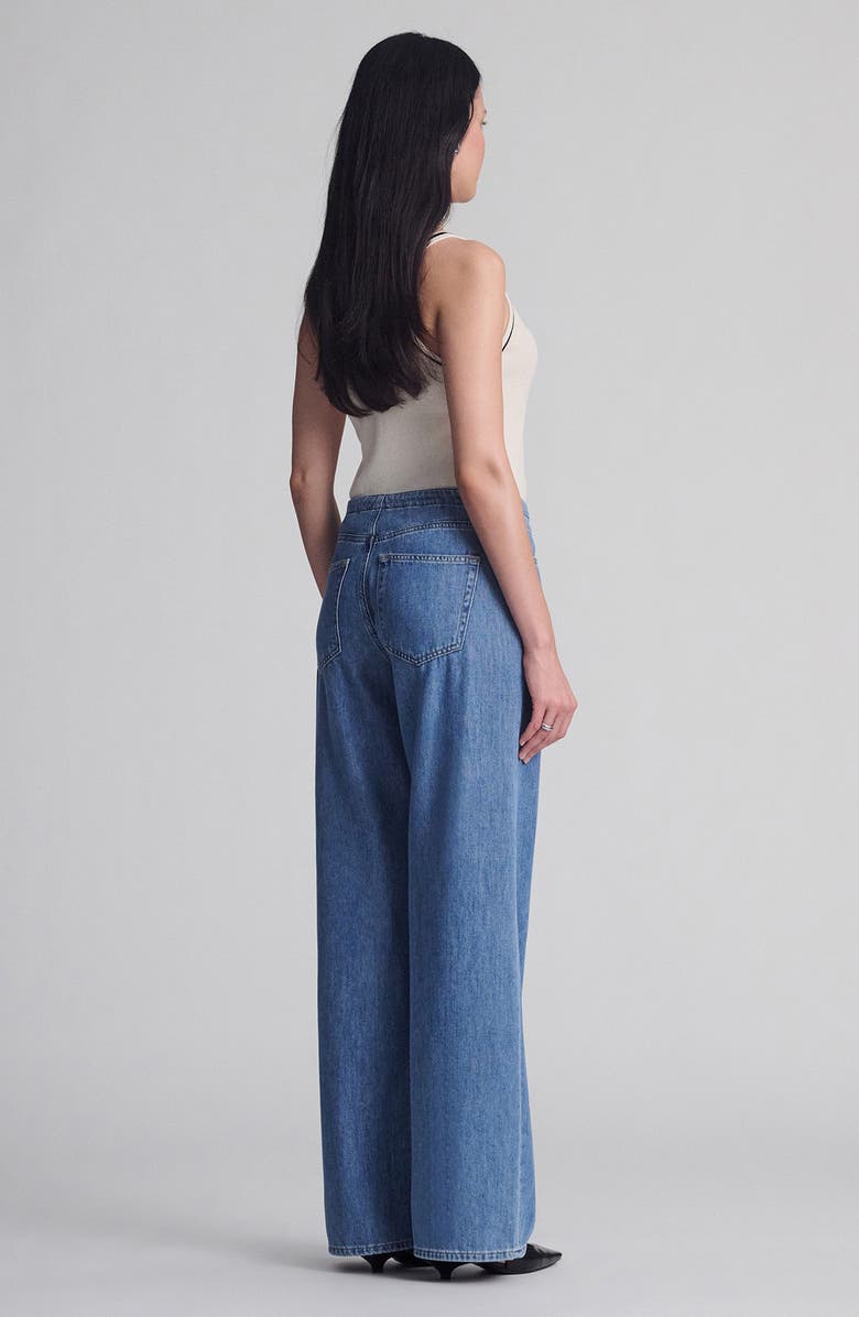 Mavi Jeans Merly Wide Leg Denim Pants, Alternate, color, Mid Well Blue