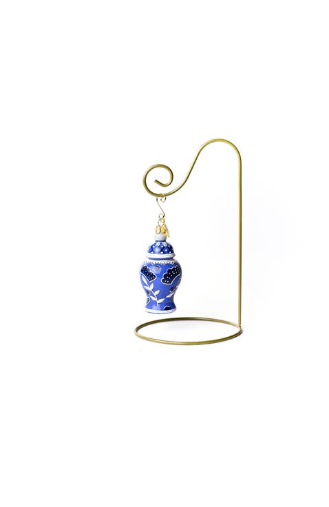 Chinoiserie Jar Shaped Ornament with Gold Stand