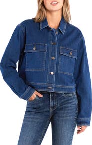 Wash Lab Denim Anaise Crop Denim Jacket