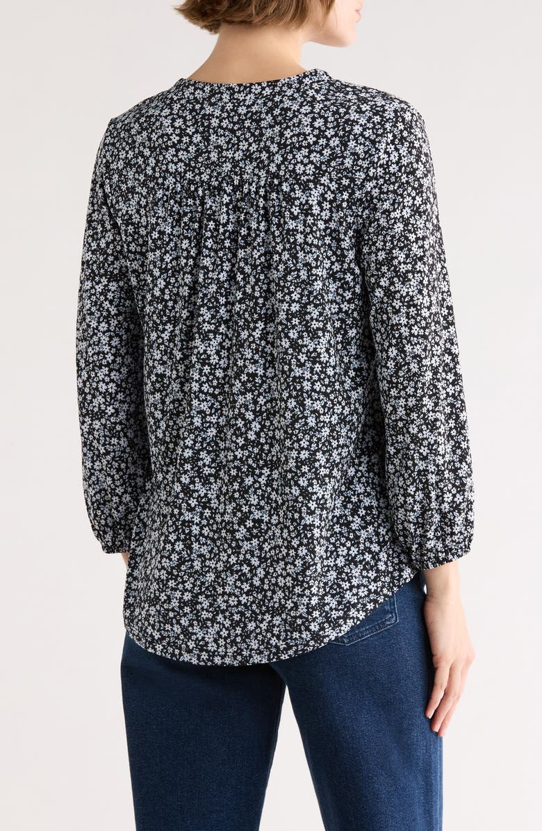 Vince Camuto Balloon Sleeve Knit Top, Alternate, color, Rich Black