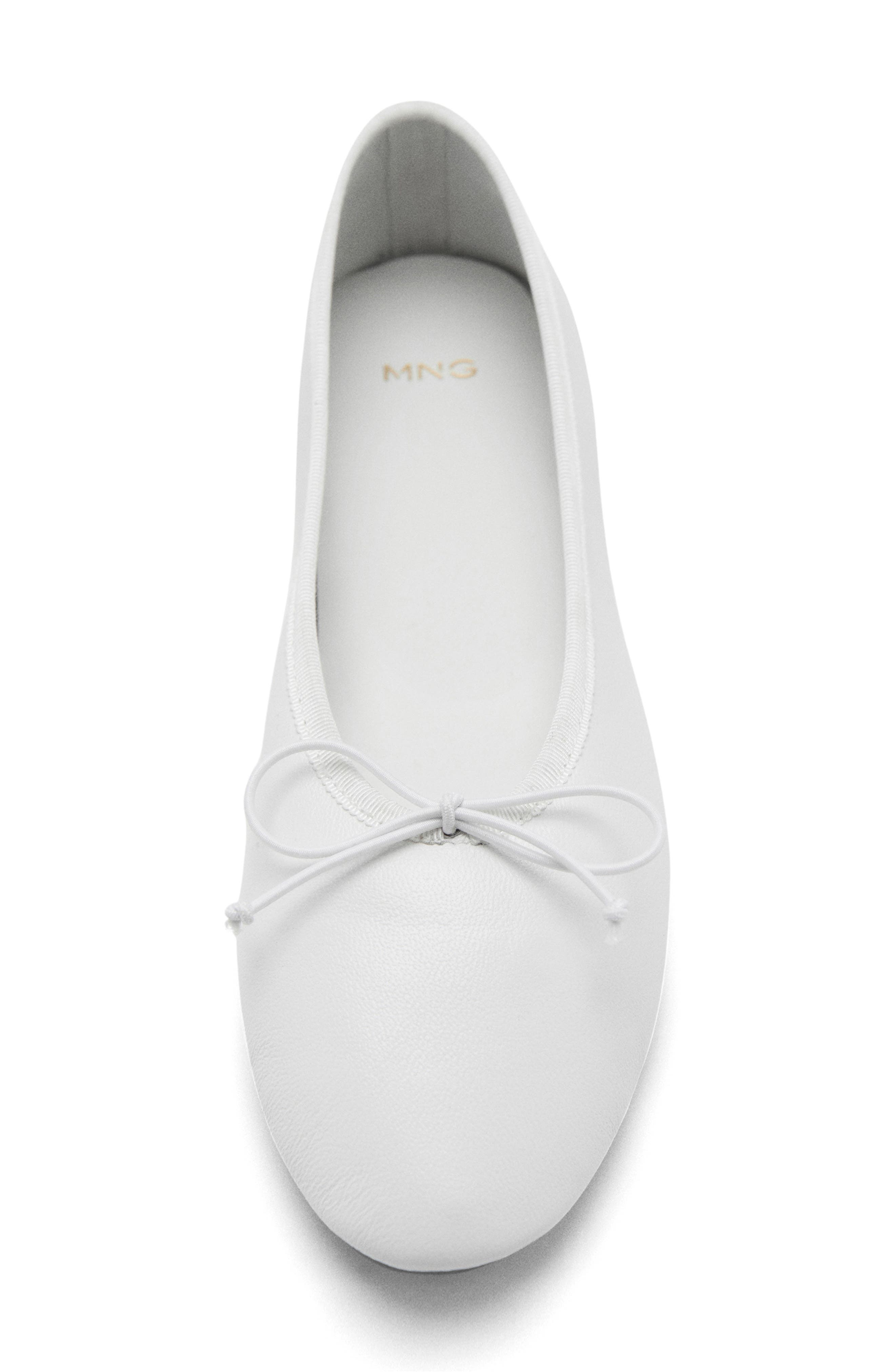 Ballet Flat, Alternate, color, WHITE