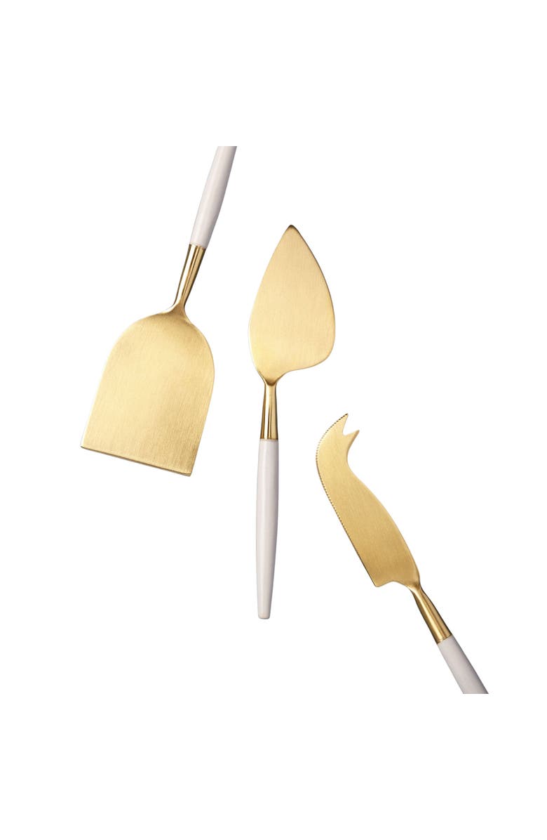 Be Home Cheese Knife - Set of 3, Main, color, White