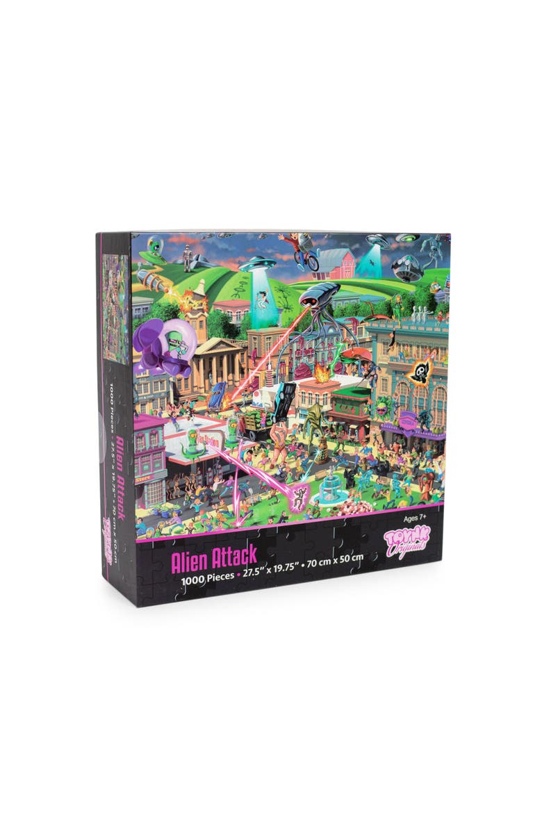 Alien Attack Sci-Fi Classics 1000-Piece Jigsaw Puzzle, Main, color, Multi-Color