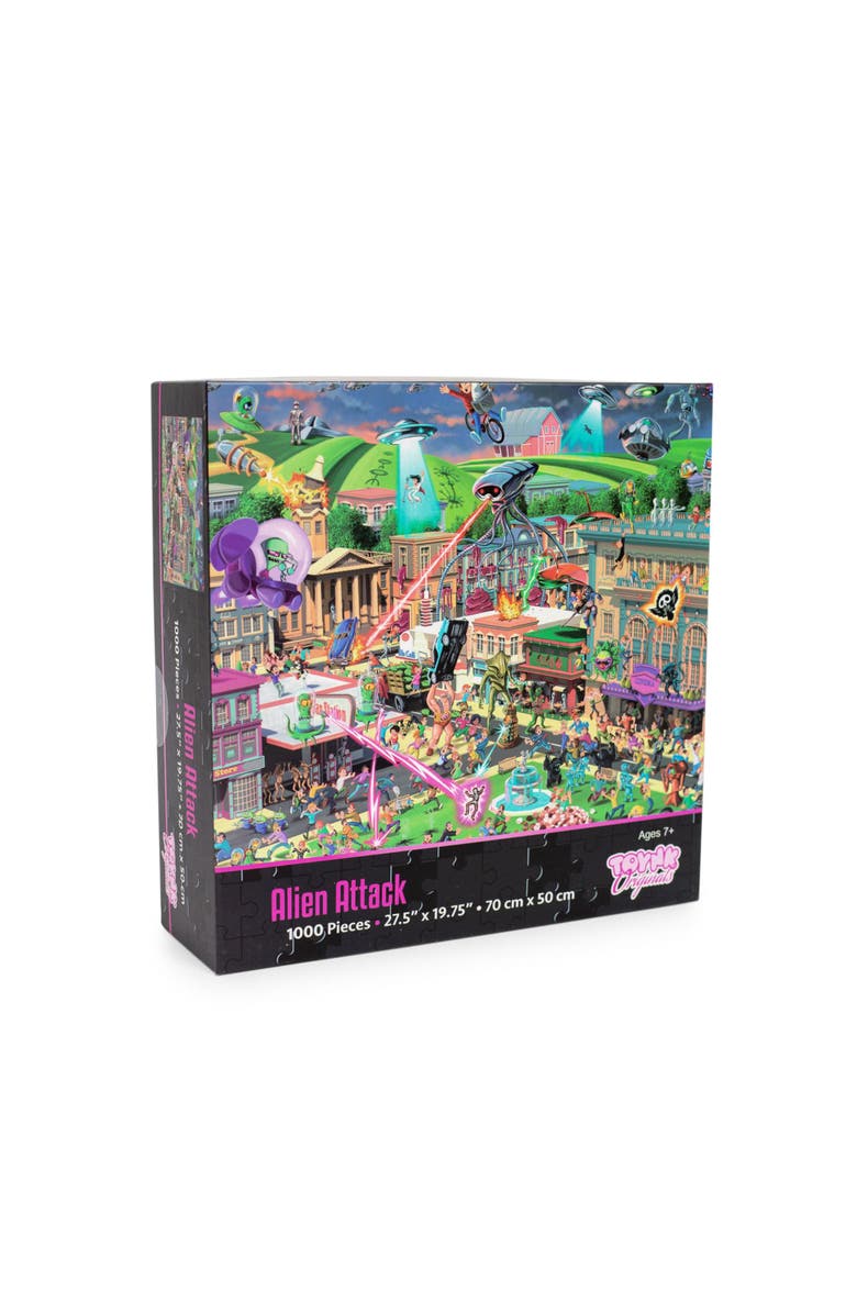 Toynk Alien Attack Sci-Fi Classics 1000-Piece Jigsaw Puzzle, Main, color, Multi-Color