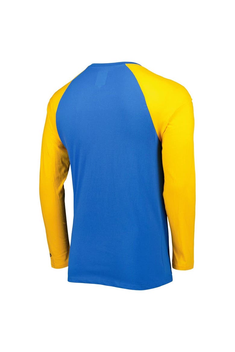 Men's New Era Powder Blue Los Angeles Chargers Current Raglan Long Sleeve T-Shirt, Alternate, color, Powder Blue