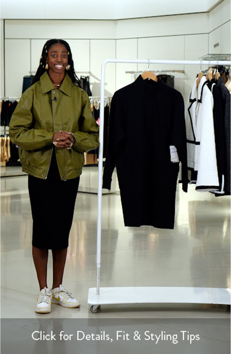 Cloud Fleece Long Sleeve Quarter Zip Dress, sales video thumbnail