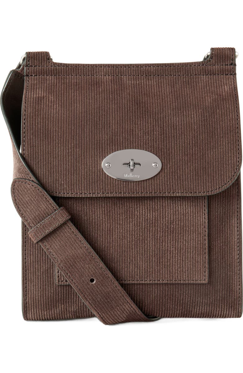Mulberry Small Antony Crossbody Bag Corduroy Suede, Main, color,