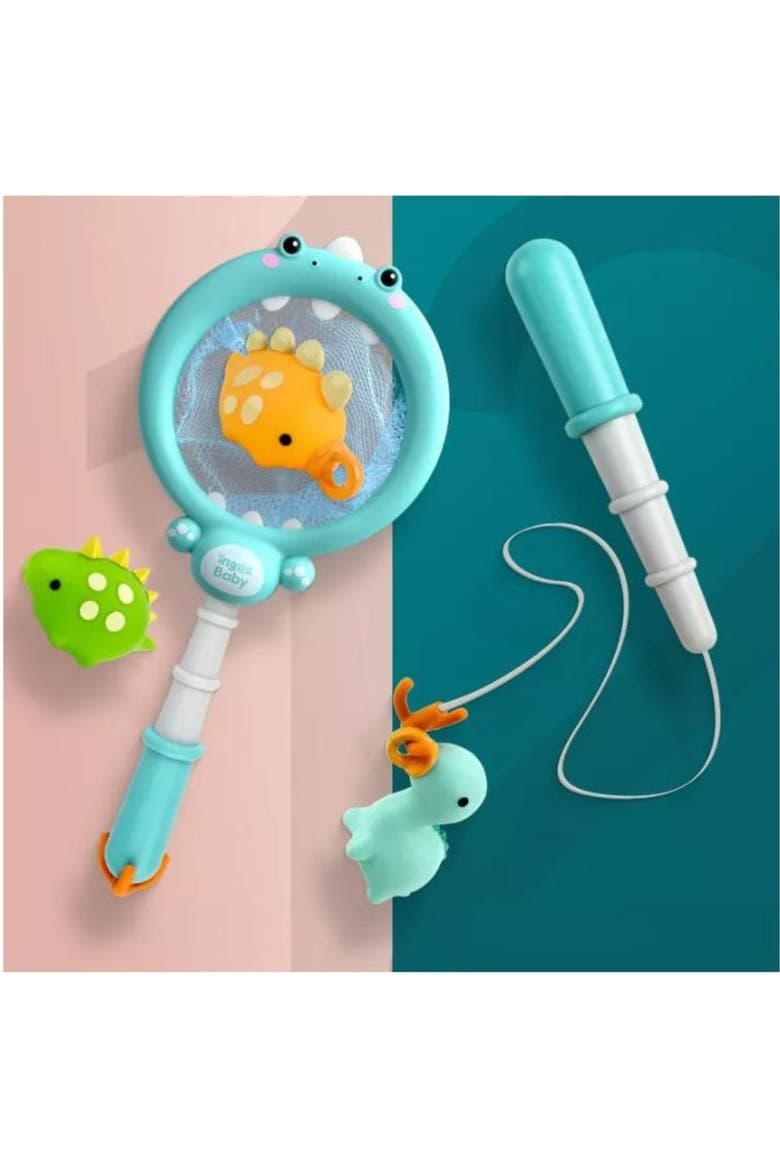 Fun Magnetic Dinosaur Fishing Bath Toy Set, Alternate, color, Multicolor