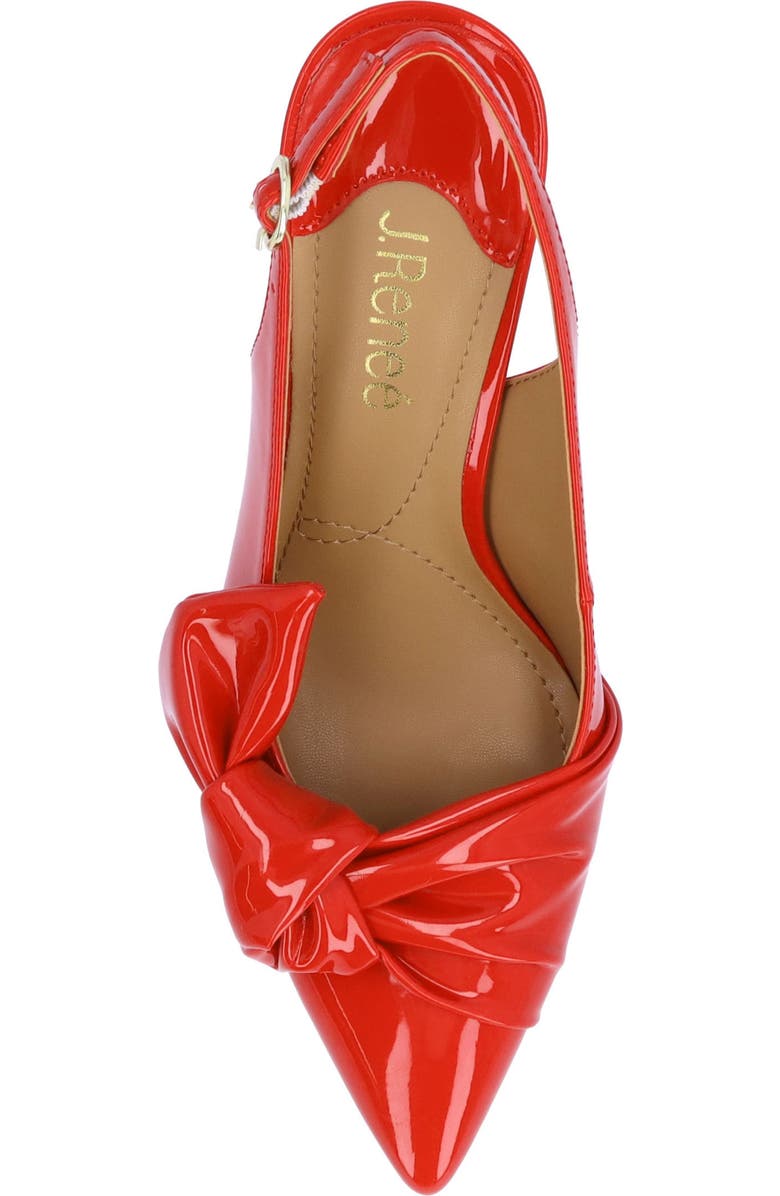 J. Reneé Lenore Pointed Toe Slingback Pump, Alternate, color, Red