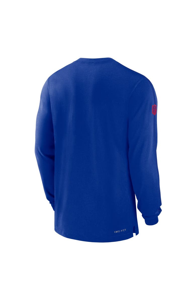 Nike Men's Nike Royal Buffalo Bills Sideline Player Performance Long Sleeve T-Shirt, Alternate, color, Royal