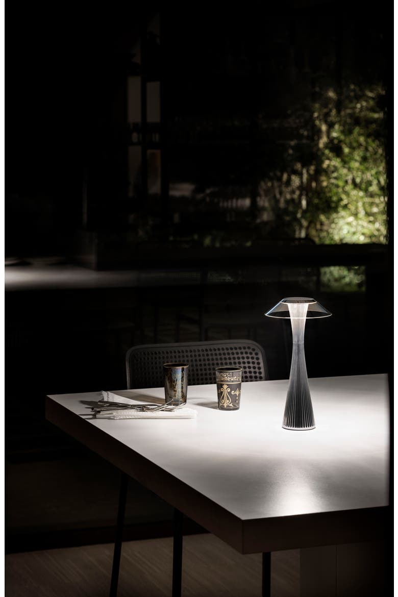 Space Rechargeable Battery Table Lamp, Alternate, color, CHROME