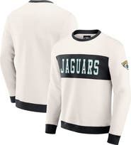 Darius Rucker Collection by Fanatics Men's Darius Rucker Collection by Fanatics  Cream Jacksonville Jaguars Colorblock Pullover Sweatshirt