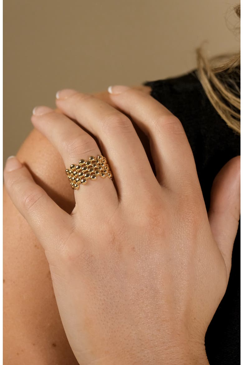 Melanie Bubble Ring, Alternate, color, GOLD