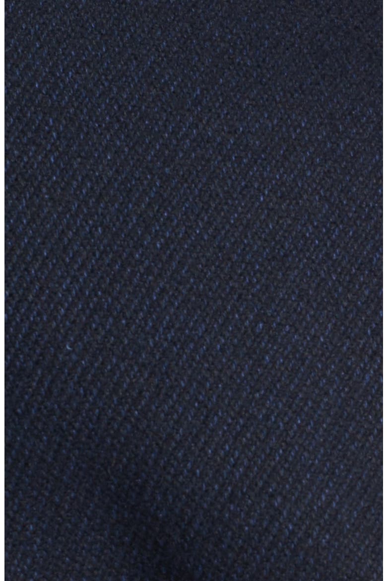 Double Breasted Wool Blend Trench Coat, Alternate, color, NAVY