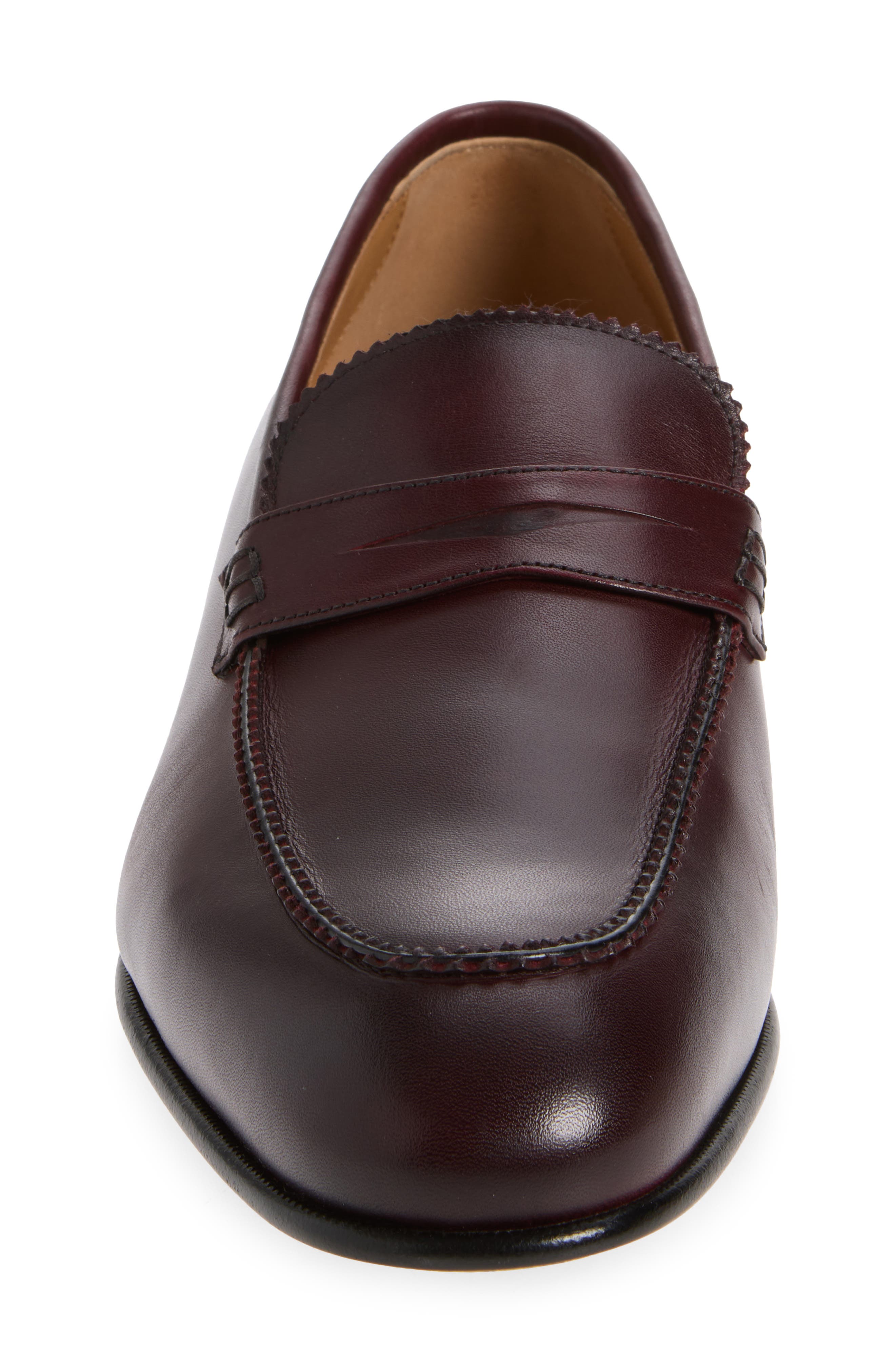 FERRAGAMO Great New Penny Loafer, Alternate, color, Cordovan Nero Biscotto