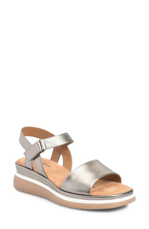 Ash Ankle Strap Platform Wedge Sandal (Women)