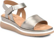 Comfortiva Ash Ankle Strap Platform Wedge Sandal