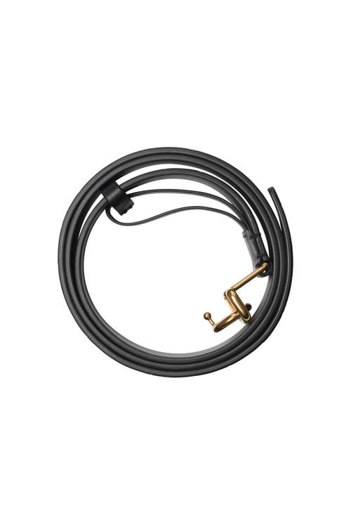 Shop Burberry Leather Rocking Horse Belt In Black