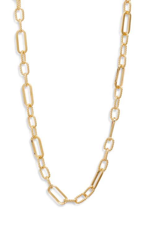 Demi Fine Long Paper Clip Necklace