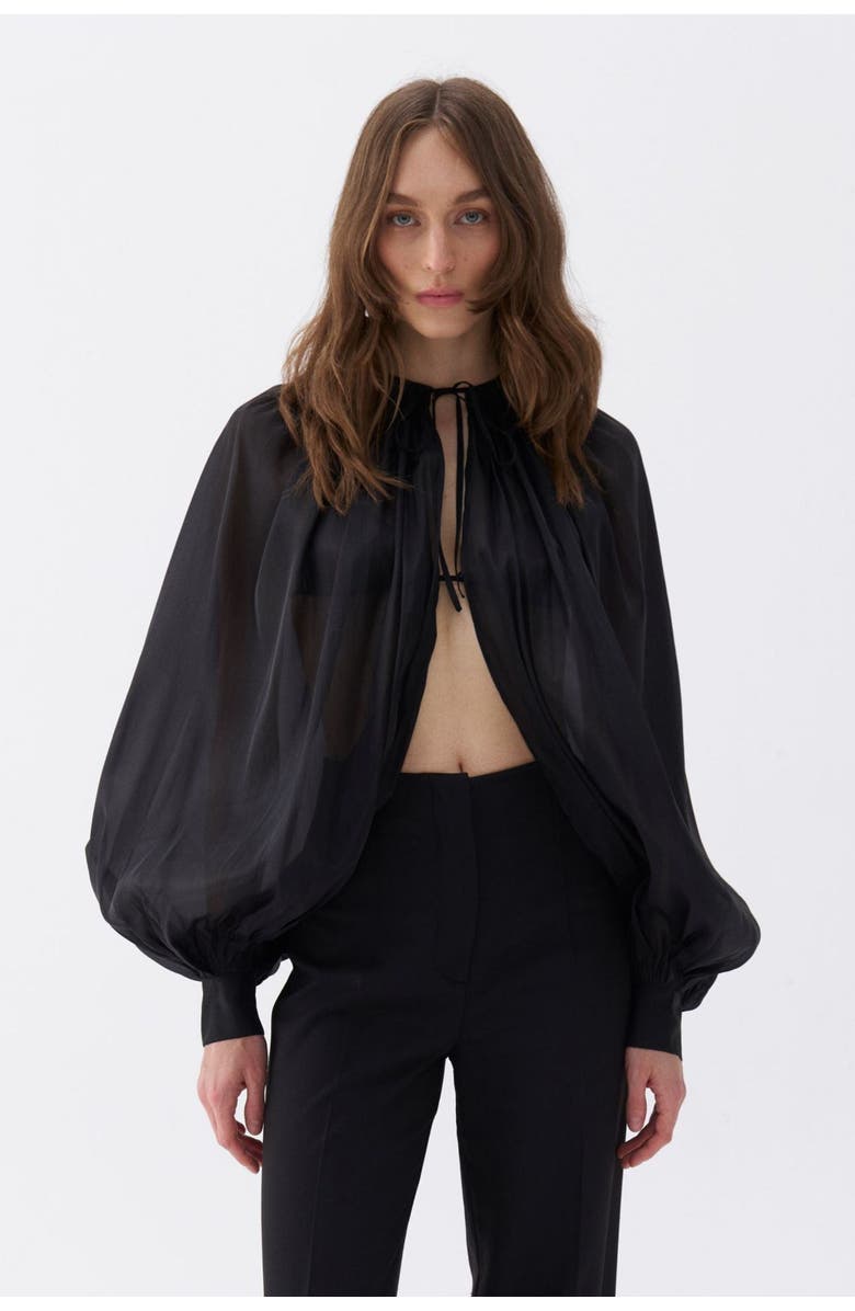 Nocturne Balloon Sleeve Bolero Jacket, Main, color,