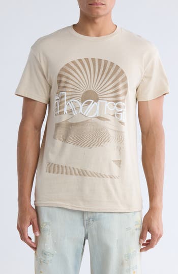 MERCH TRAFFIC MERCH TRAFFIC THE DOORS SUN LOGO COTTON GRAPHIC T-SHIRT