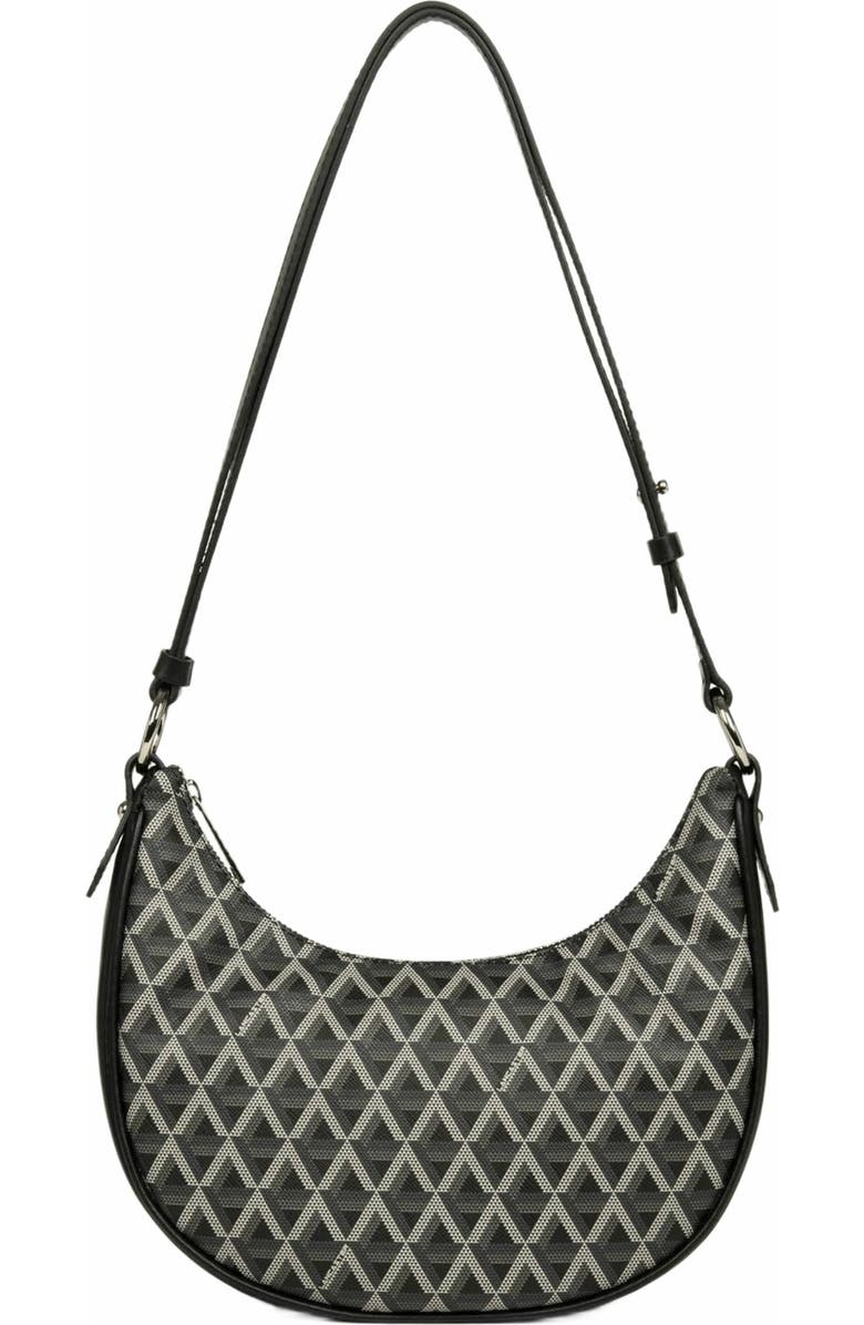 Lancaster Zipped Hobo Bag Ikon IT, Main, color, Noir