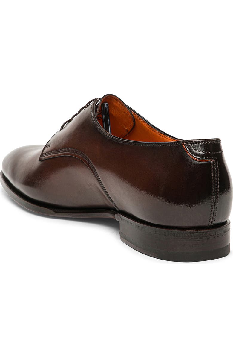 Santoni Archer Derby, Alternate, color, Dark Brown
