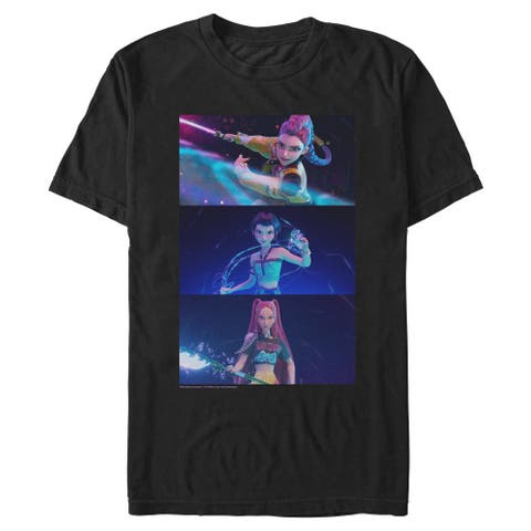 Mens KPop Demon Hunters Group Shot Trio T Shirt