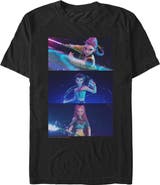 KPop Demon Hunters Mens KPop Demon Hunters Group Shot Trio T Shirt