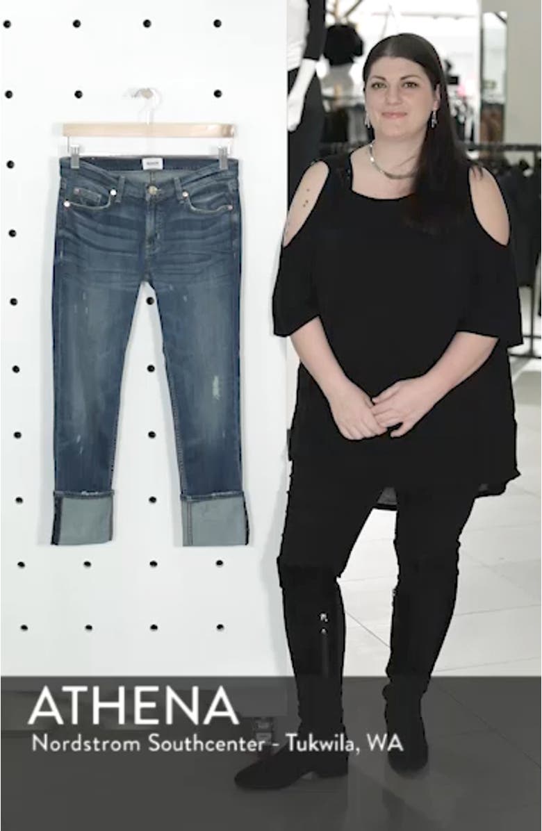 'Muse' Cuff Crop Jeans, sales video thumbnail