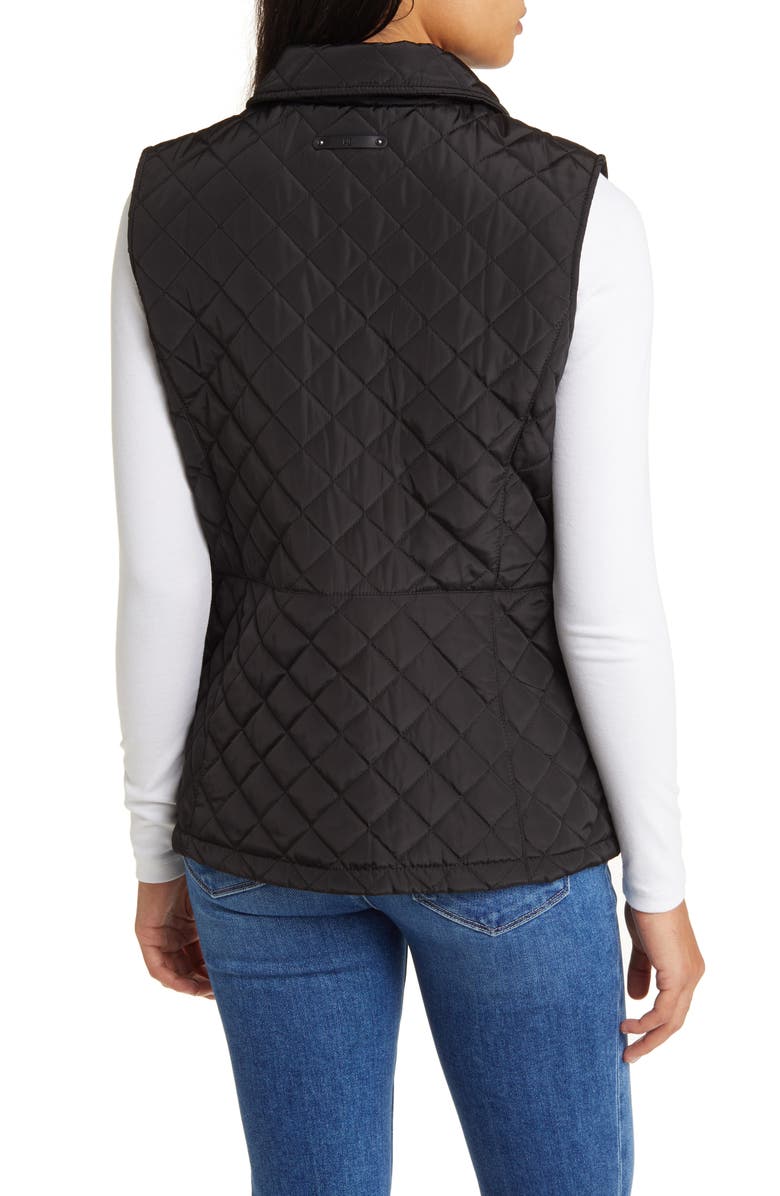 Lauren Ralph Lauren Crest Logo Recycled Shell Diamond Quilted Vest, Alternate, color, 
