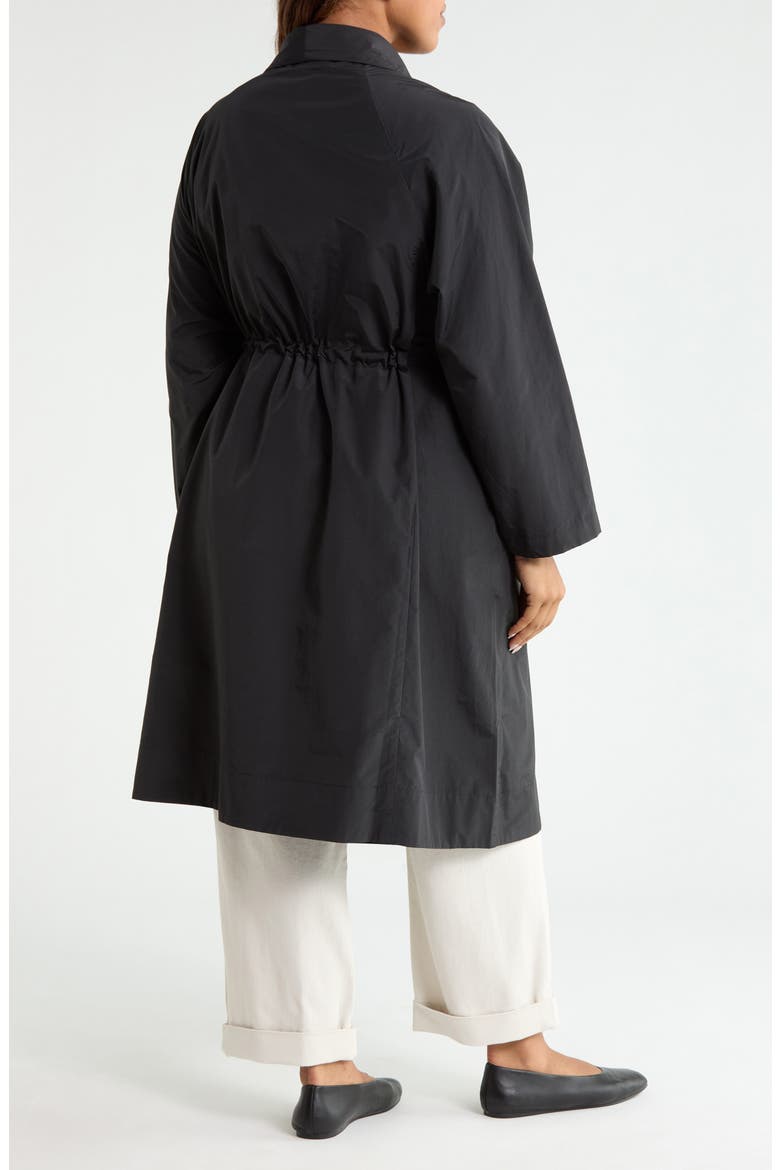 Drape Neck Coat, Alternate, color, BLACK