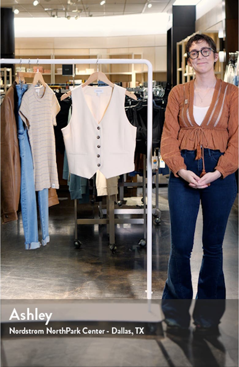 Textured Button-Up Vest, sales video thumbnail