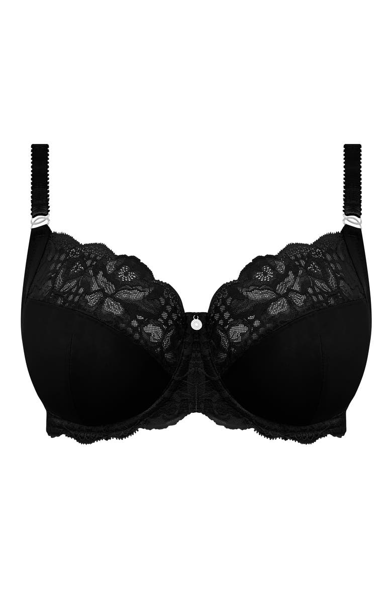 Reflect Underwire Side Support Bra, Alternate, color, BLACK