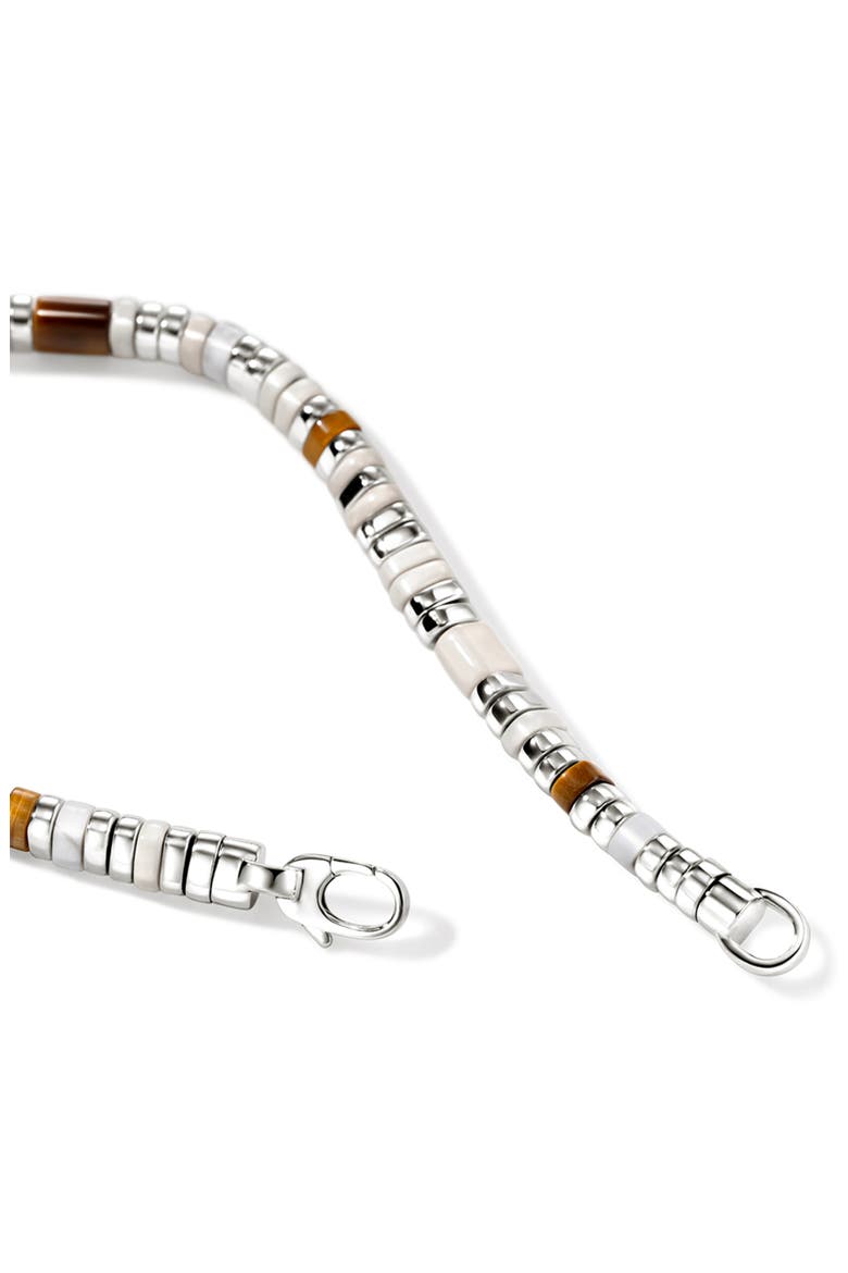 Colorblock Sterling Silver Bracelet, Alternate, color, BROWN