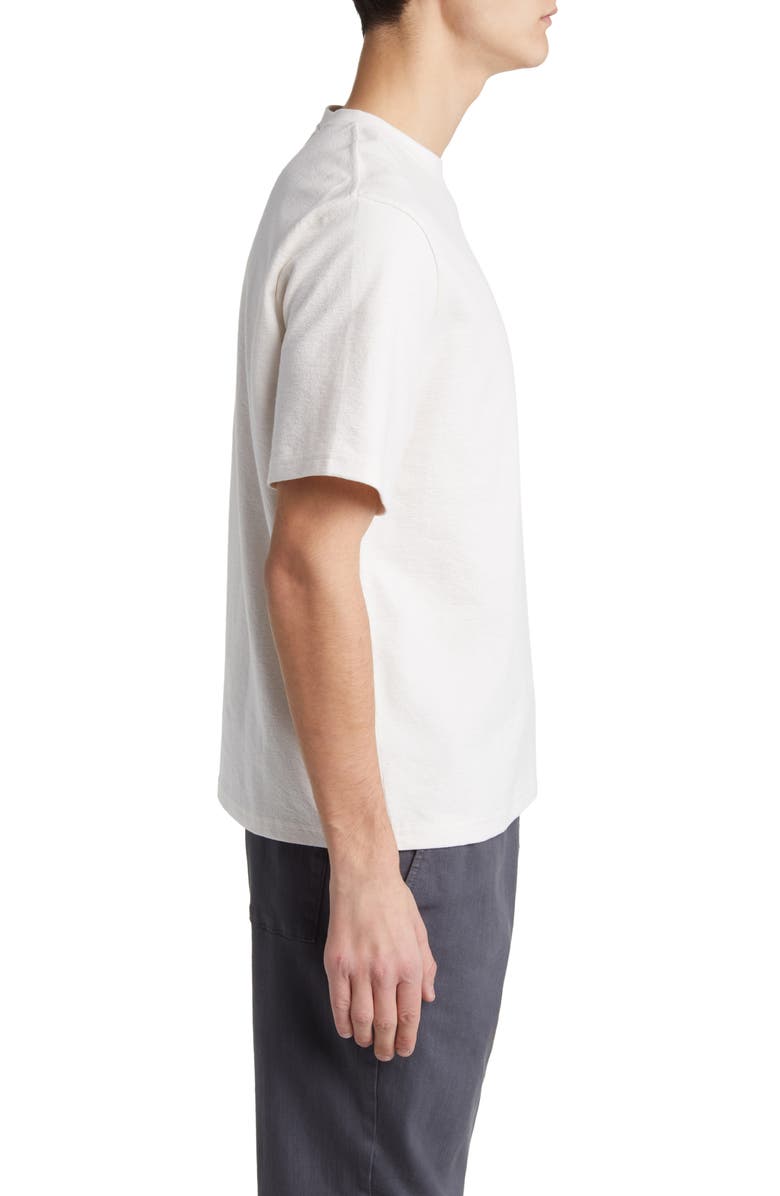 Wax London Dean Boxy Textured Organic Cotton T-Shirt, Alternate, color, Ecru