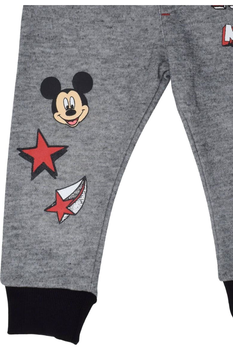Mickey Mouse Fleece Jogger Pants 2-pack (baby), Alternate, color, Mickey Black Red Grey