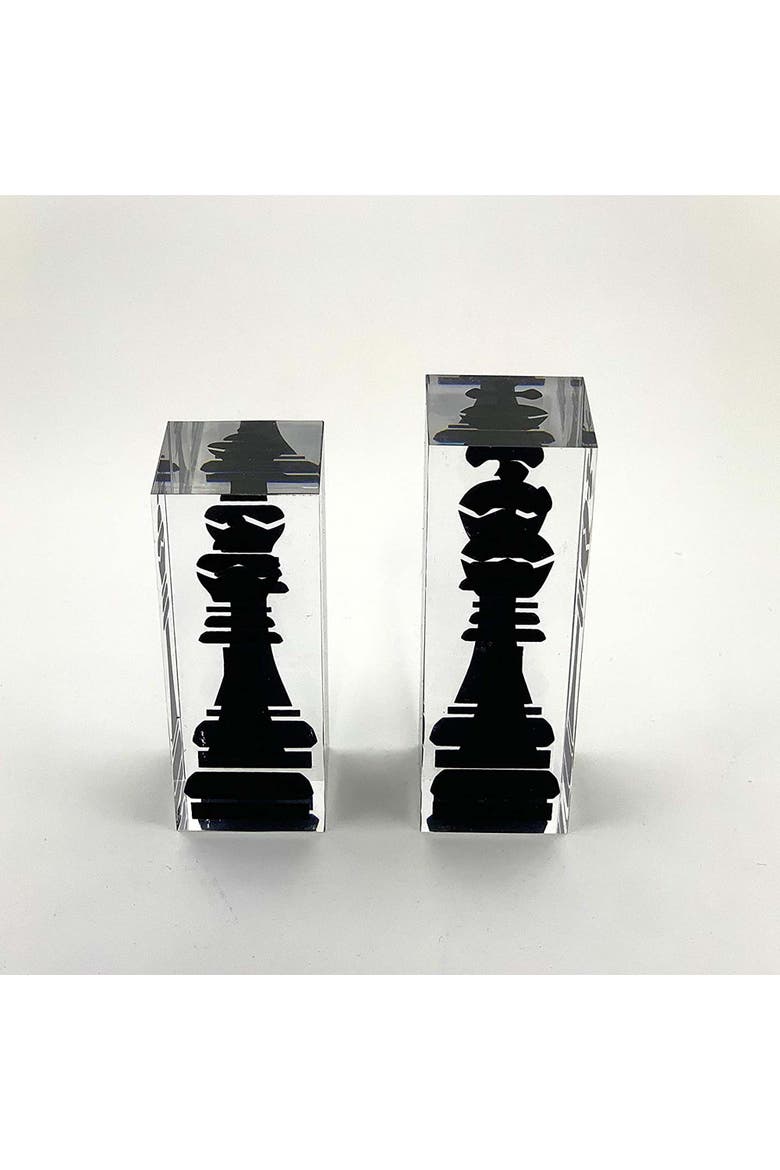 Infinity Lucite 17-Inch Lucite Chess Set, Alternate, color, White/Black