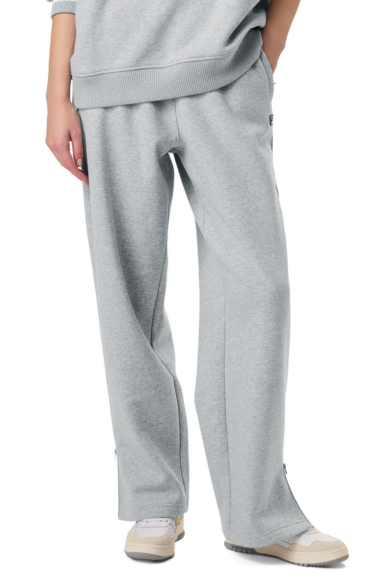 FILA x Hailey Baggy Sweatpants, Main, color, Grey Heather