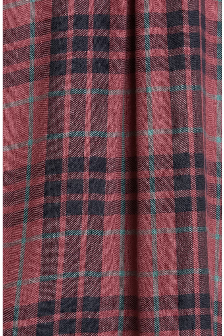 Hunter Plaid Button-Up Shirt, Alternate, color, MIDNIGHT ROSE