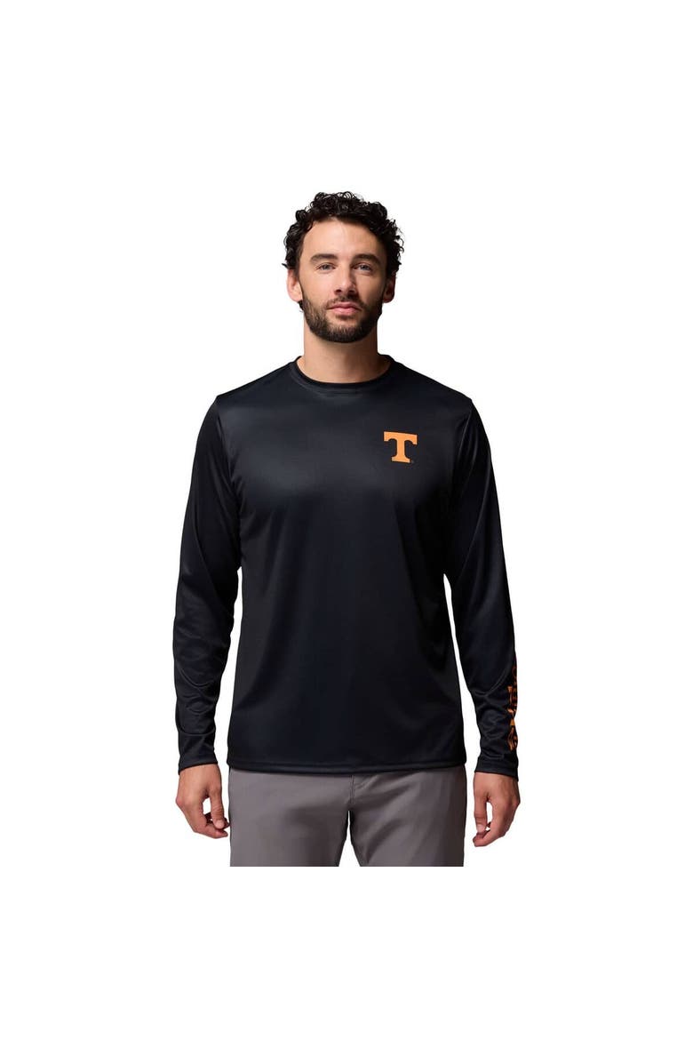 Men's Columbia  Black Tennessee Volunteers PHG Terminal Shot 3-Hit Long Sleeve T-Shirt, Main, color, Black