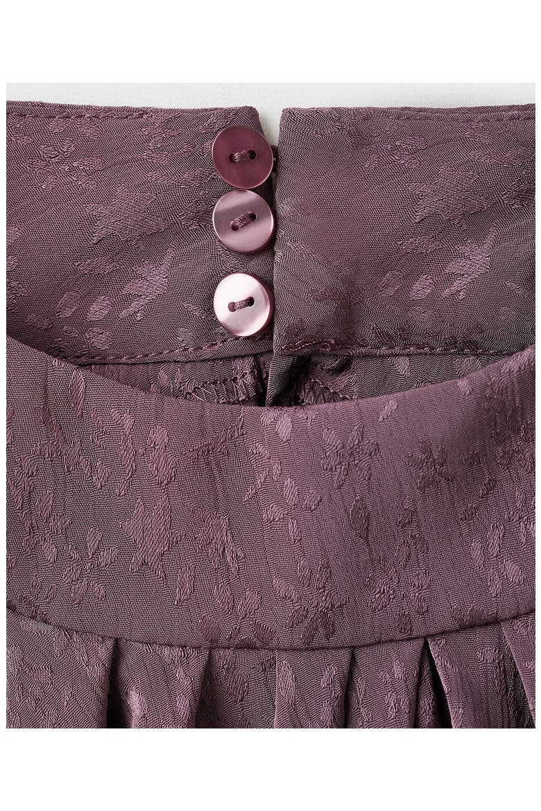 Cold Shoulder Satin Top, Alternate, color, PURPLE