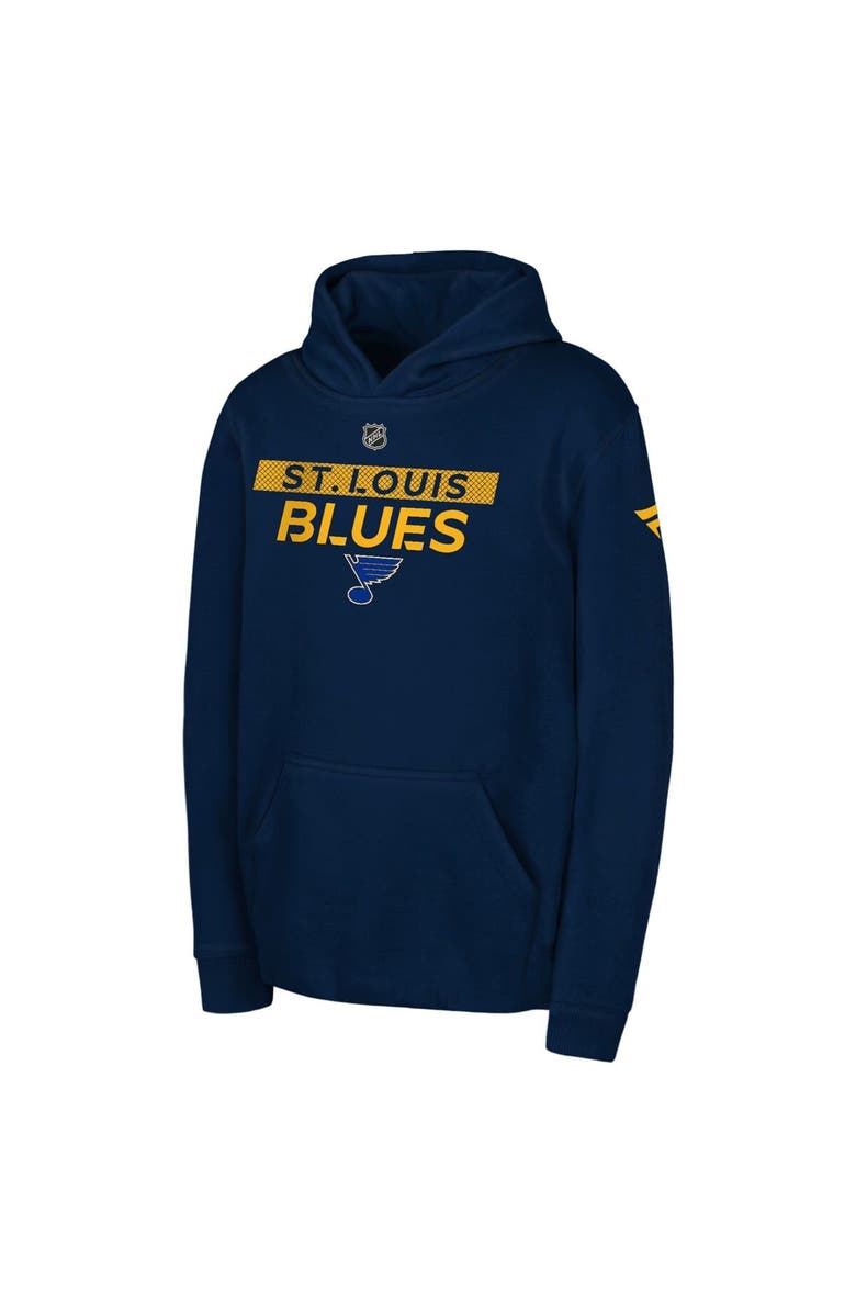 Outerstuff Youth Blue St. Louis Blues Authentic Pro Wordmark Fleece Pullover Hoodie, Alternate, color, Blue