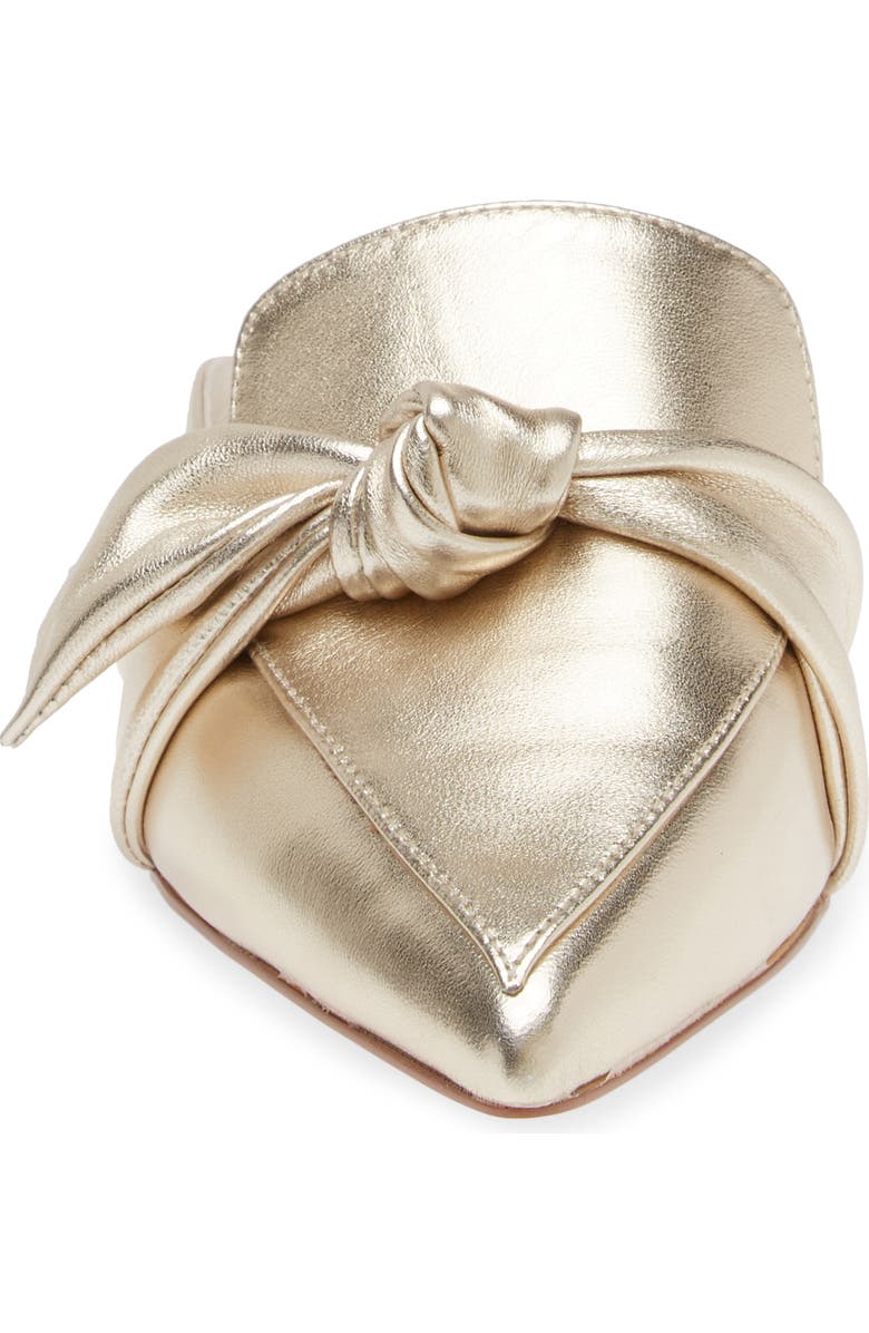 KOKO + PALENKI Quantum Pointed Toe Mule, Alternate, color, Gold Metallic Leather