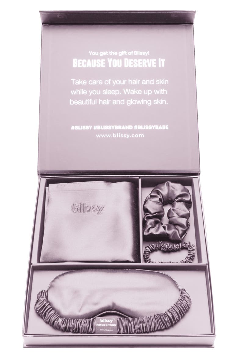 Dream 4-Piece Mulberry Silk Set, Alternate, color, LAVENDER