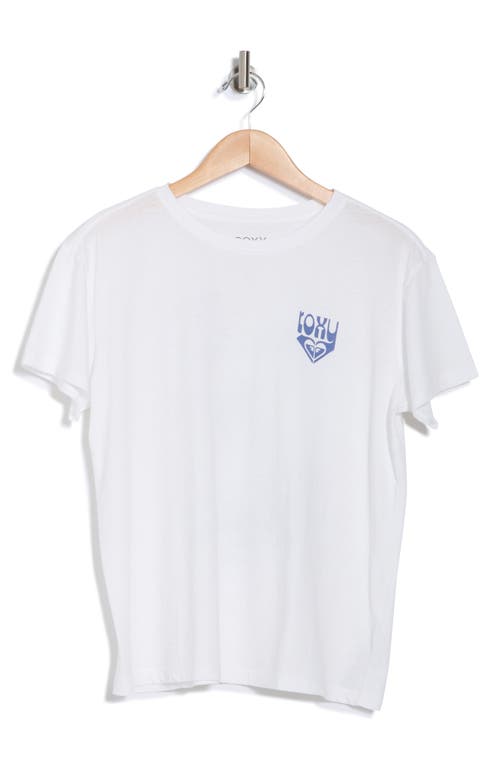 Roxy Born In Paradise Graphic T-shirt In White