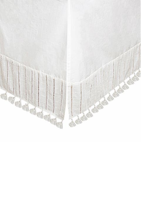 Tassel Trim Crib Skirt