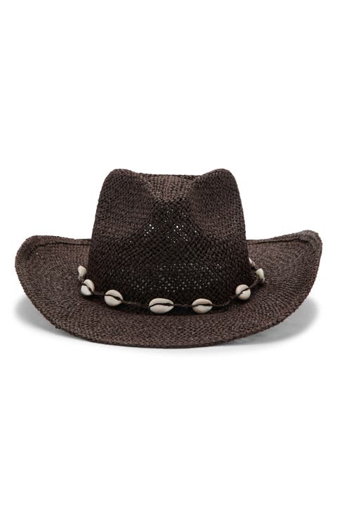 Straw Hat with Shells