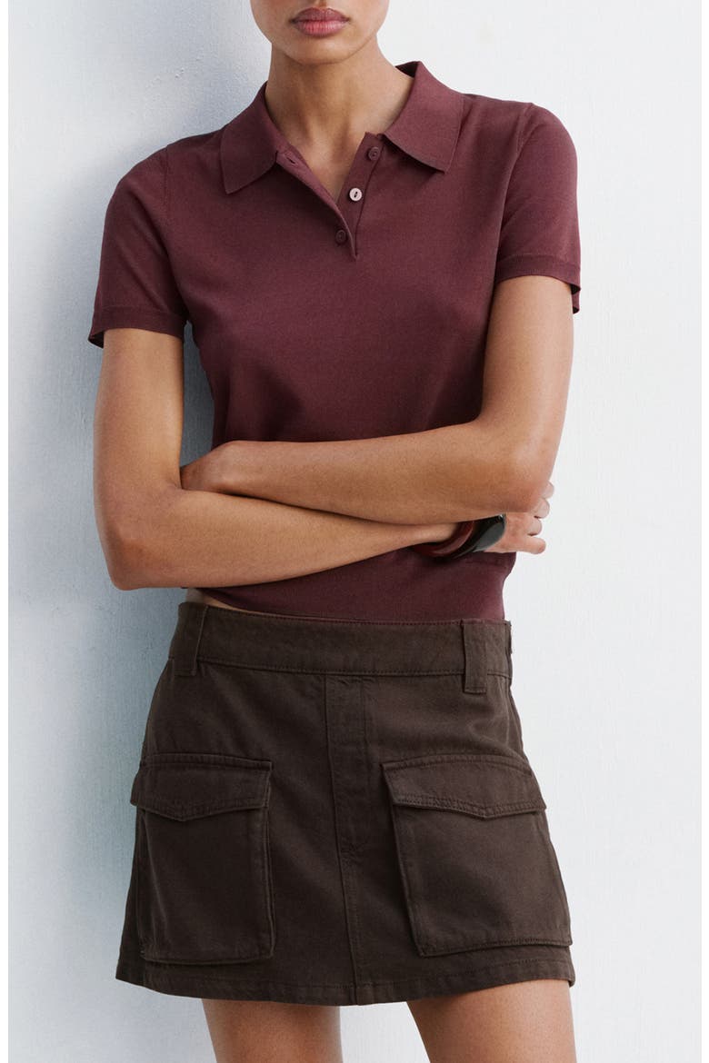 Polo Sweater, Main, color, MAROON