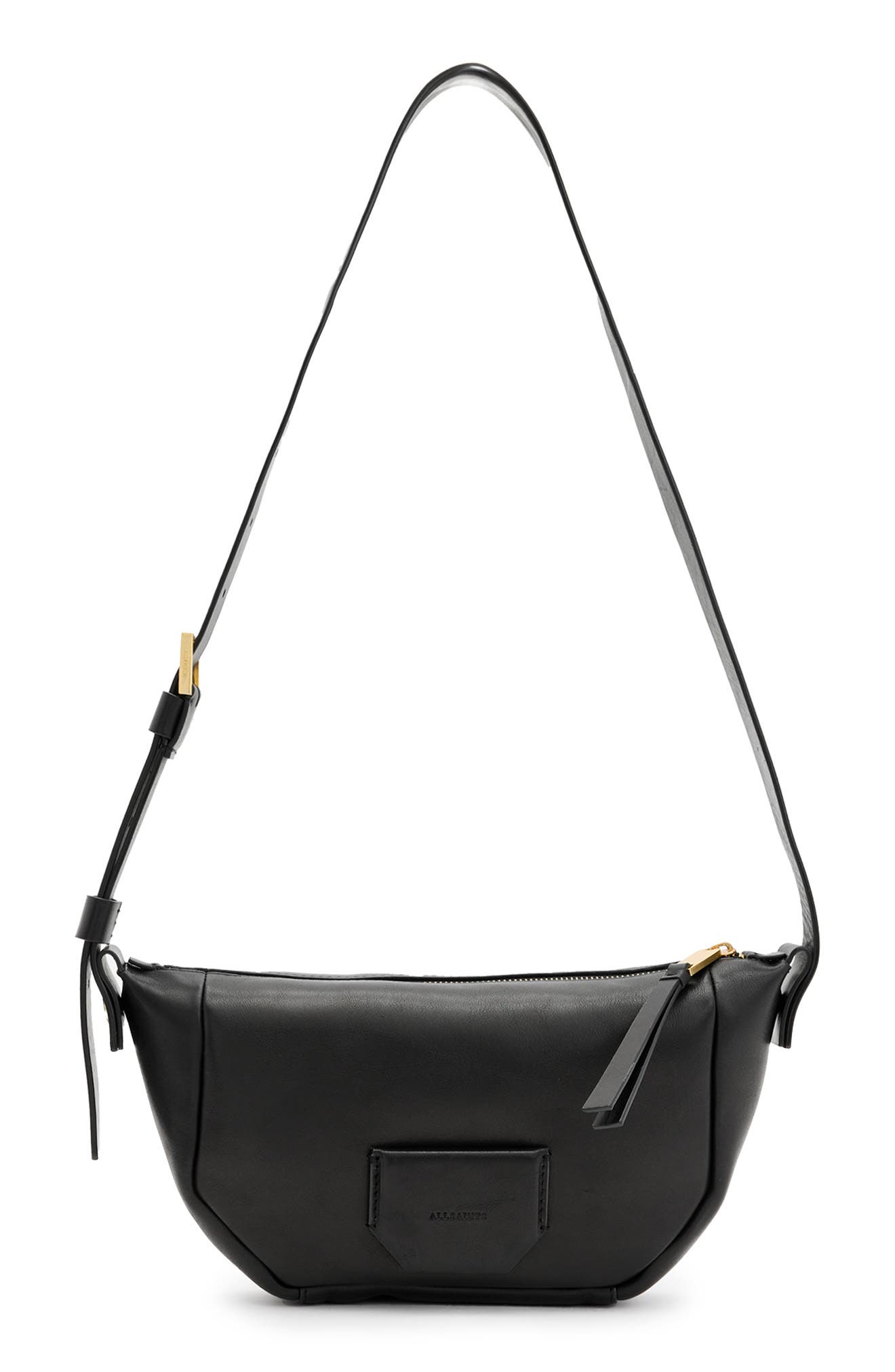 AllSaints Madea Leather Crossbody, Main, color, 